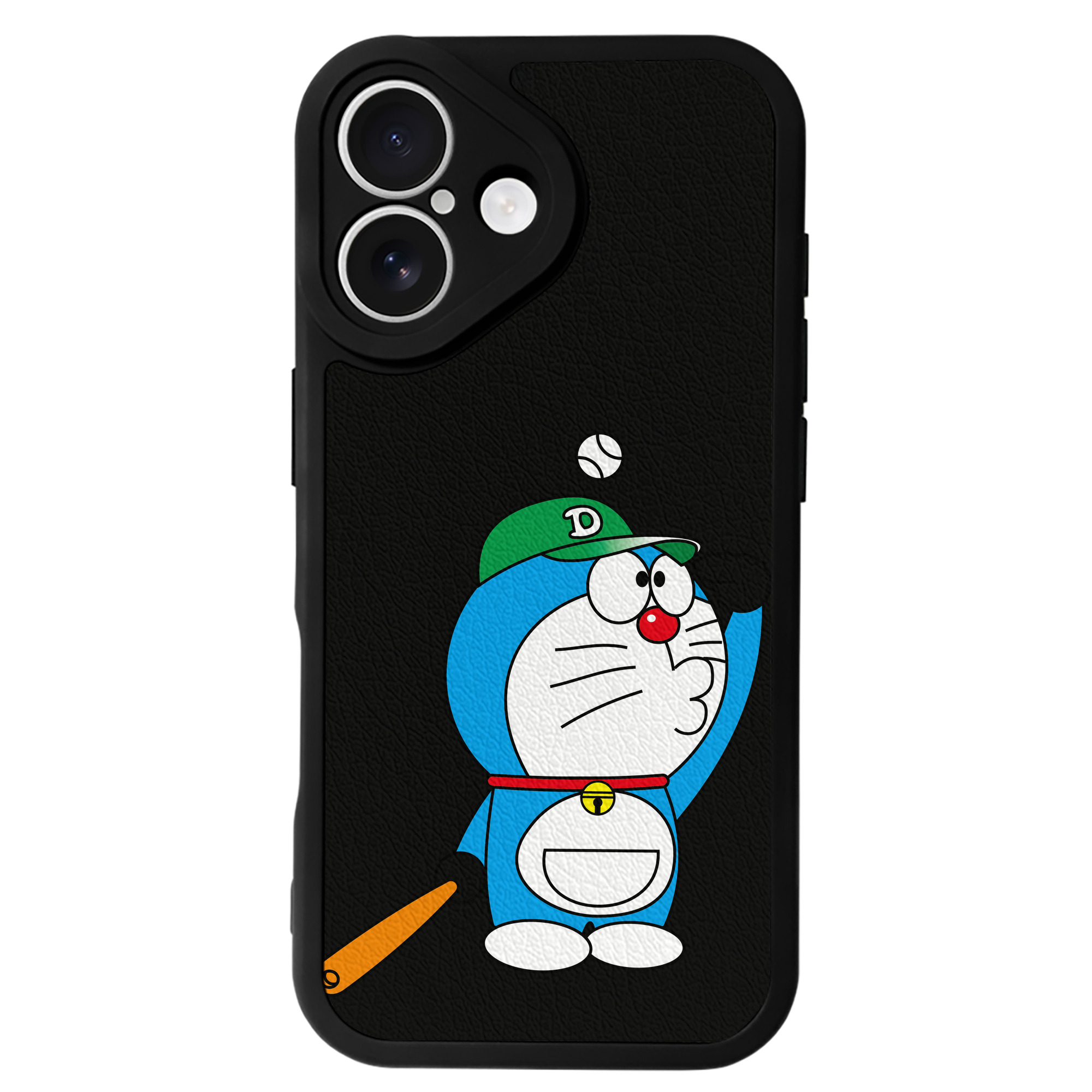 （画像用） ドラえもん Doraemon 【iPhone 16シリーズ対応】シリコンスマホケース（レザー調） 材質：シリコン